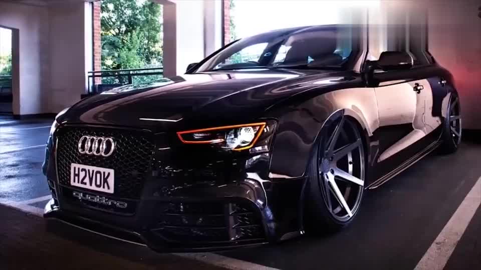 奥迪a5改装,身披黑武士套装,完美的大众情人!