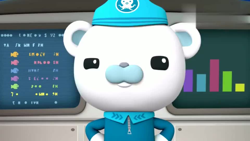 海底小纵队呱唧追着飞鱼跑却发现了椰子却把它当成宝贝