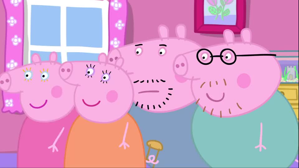 小猪佩奇:佩奇乔治和克洛伊准备个木偶表演,他们表演了什么呢?