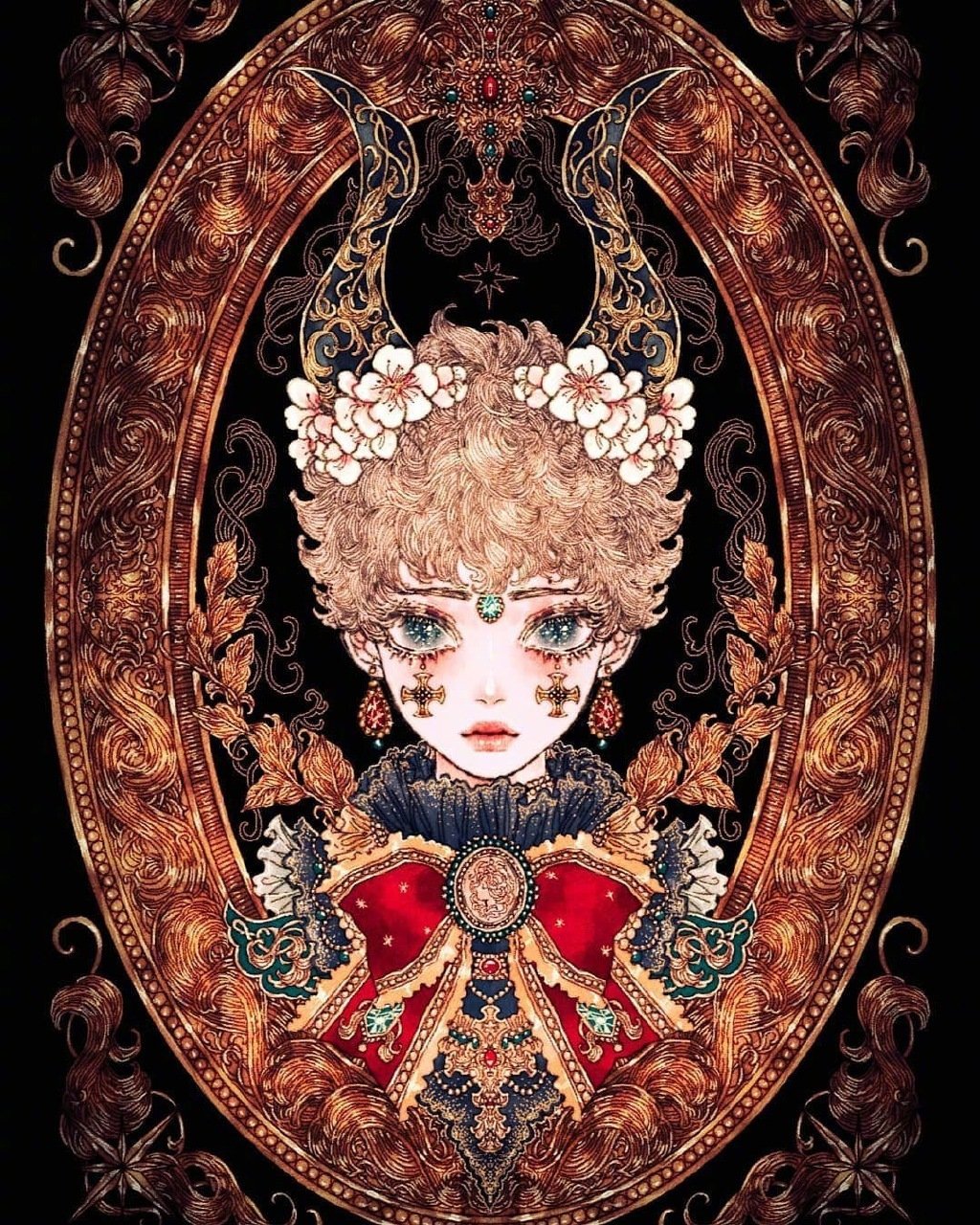 巴洛克风人物插画 gilyun