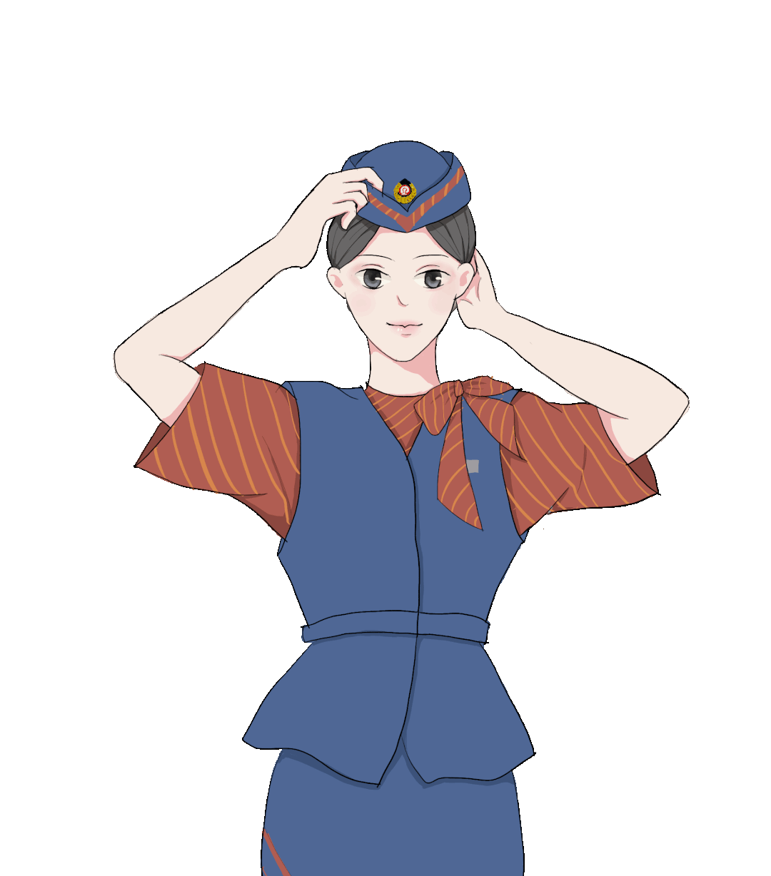 列车乘务员们的"ab面",有点可爱