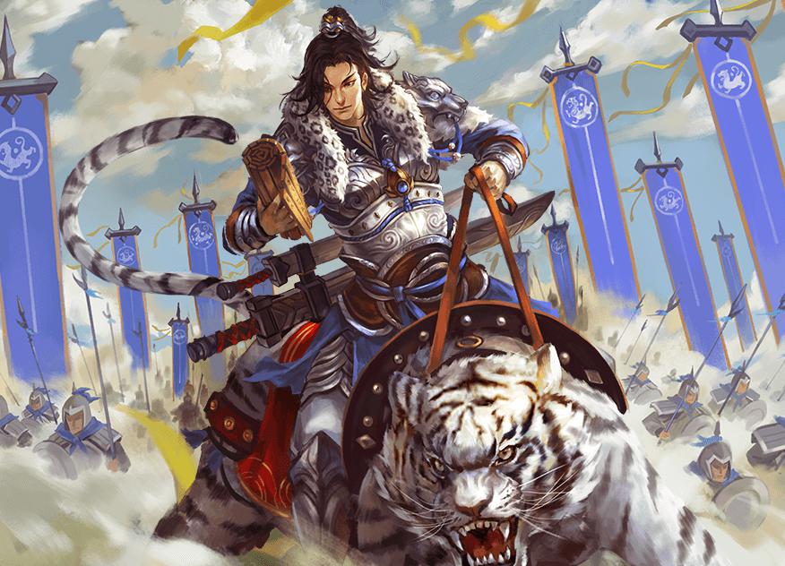 三国杀原画常出现老虎曹纯领军虎豹骑杜畿牵虎略显不妥