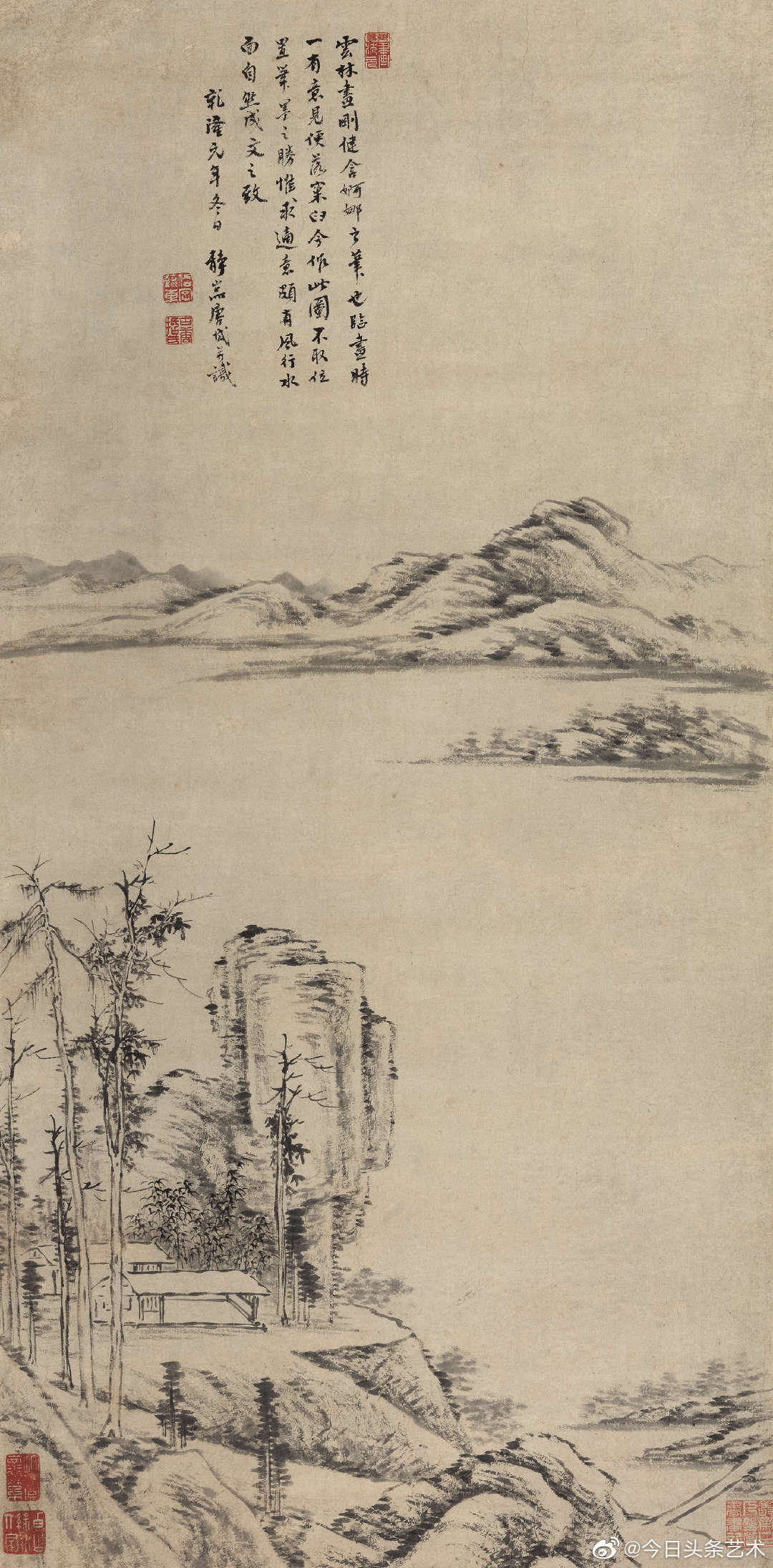 清代画家唐岱山水画