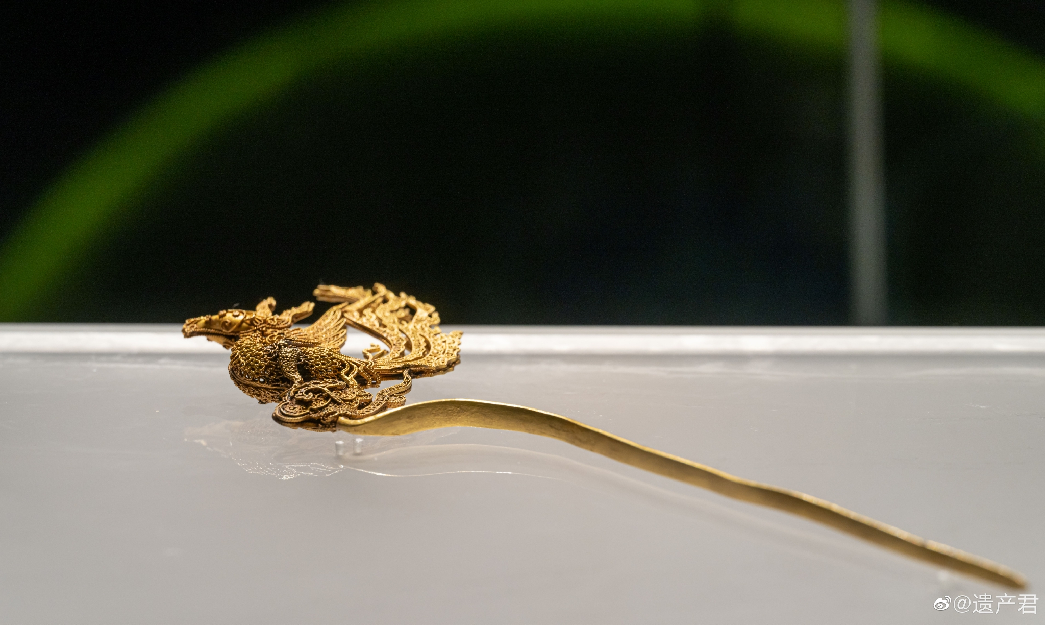 徽州历史博物馆藏· 明代累丝金凤簪