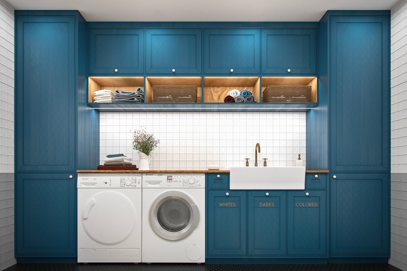 非常棒的洗衣房布置案例参考……_高清图集_新浪网