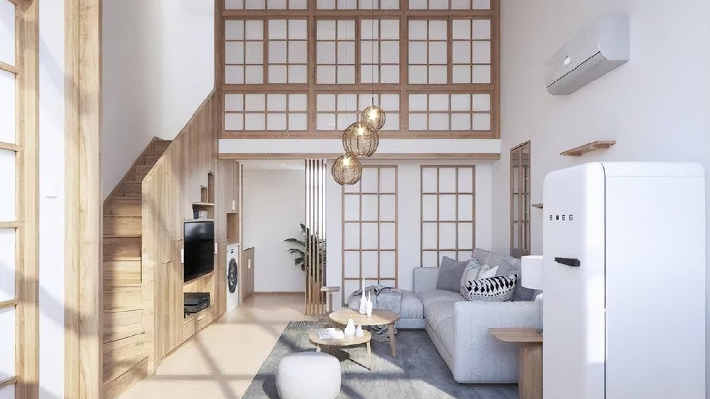 35平米日式原木loft，温馨亲切，家居氛围极佳，享受舒适生活|LOFT|小户型|户型|设计|空间_新浪新闻