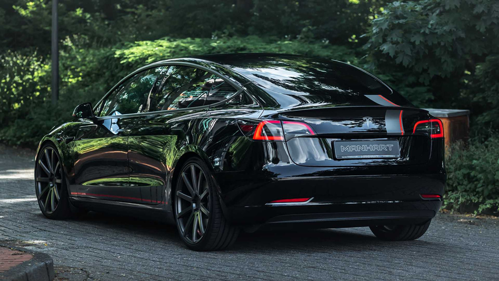 摆脱千篇一律 特斯拉Model 3双电机高性能版改装车曝光-新浪汽车
