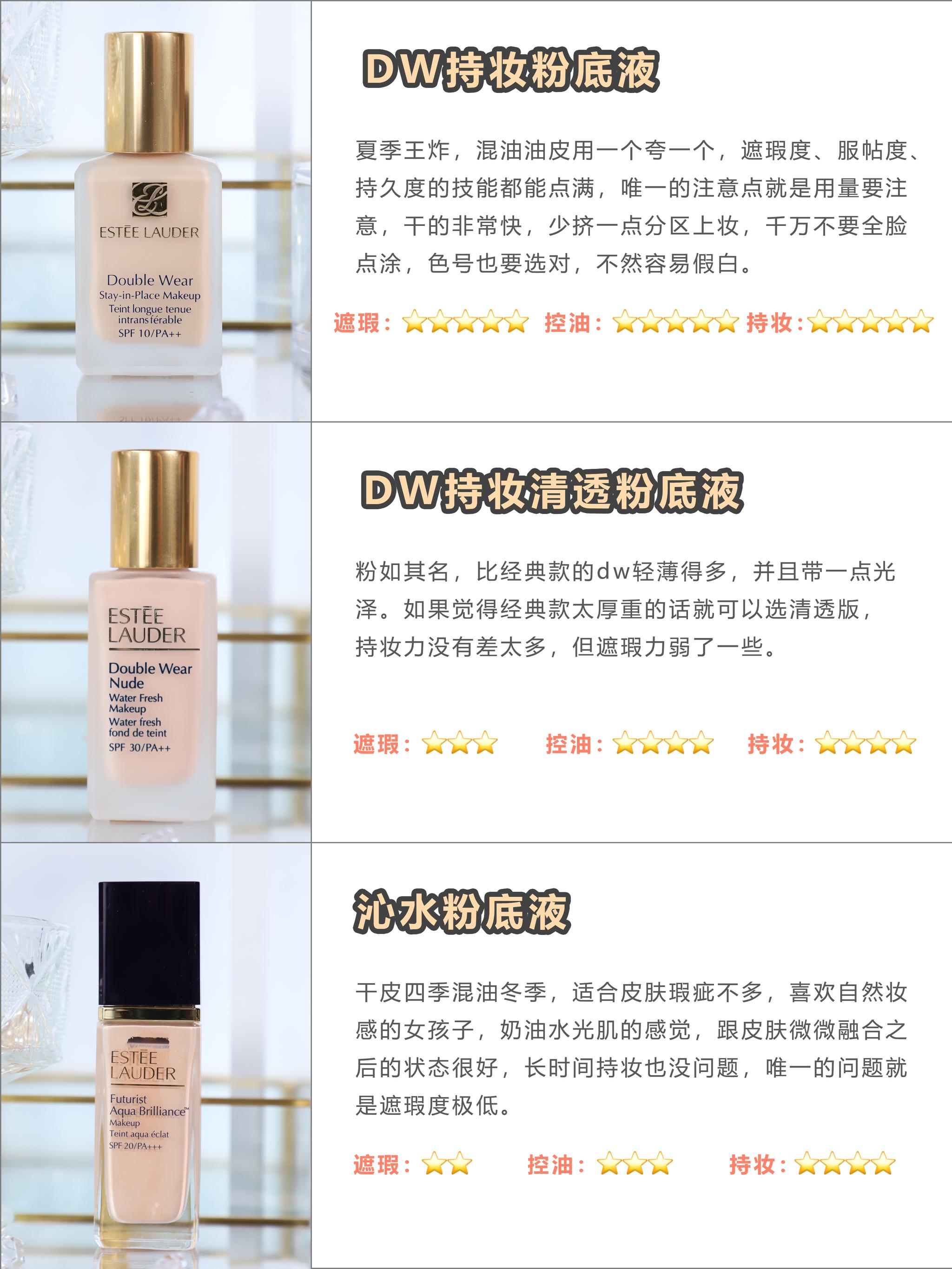 雅诗兰黛全线粉底功课,无广测评