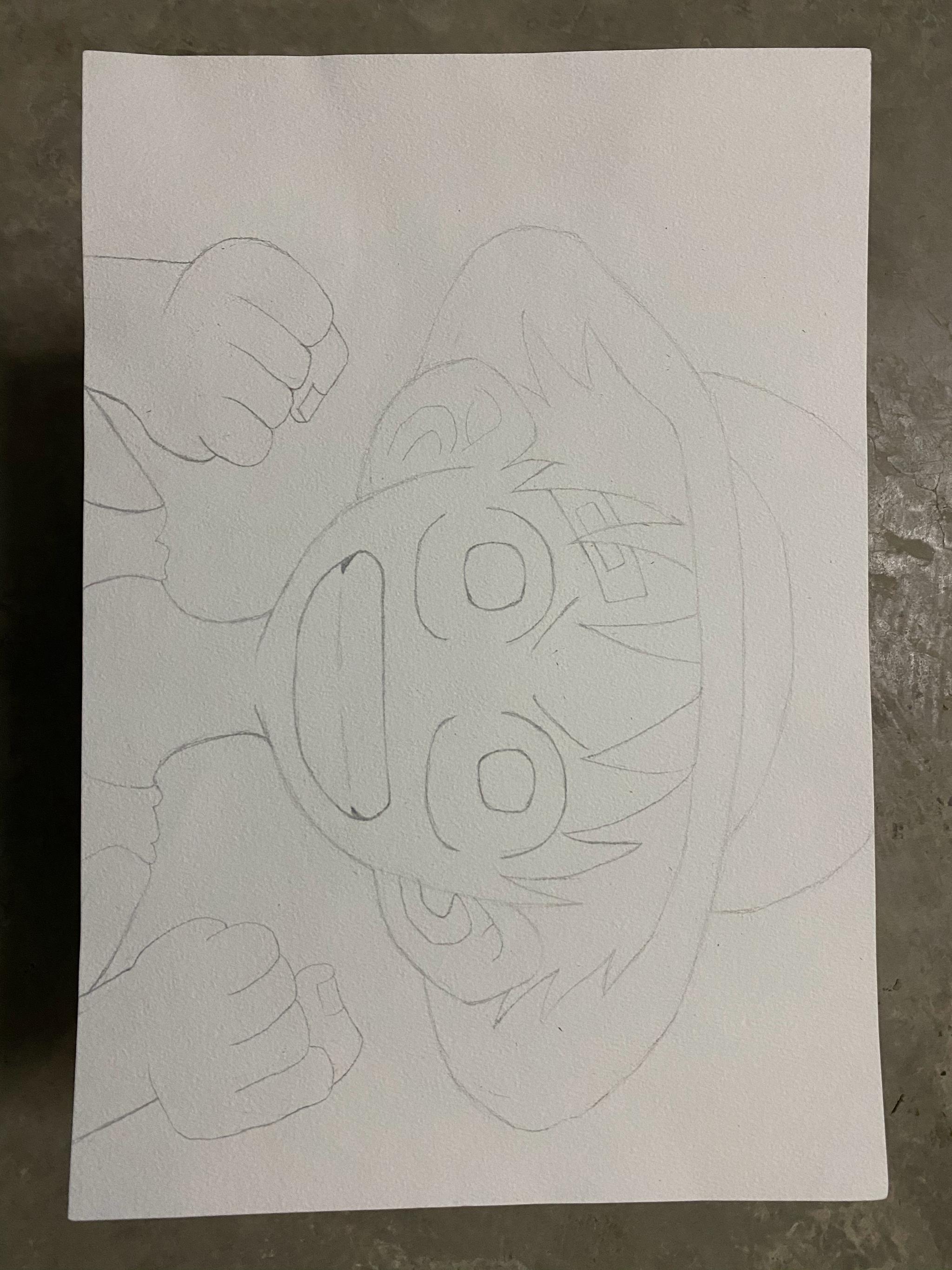 妹妹刚开始学画画,非要给我画一副路飞,这样的妹妹,你们有吗?