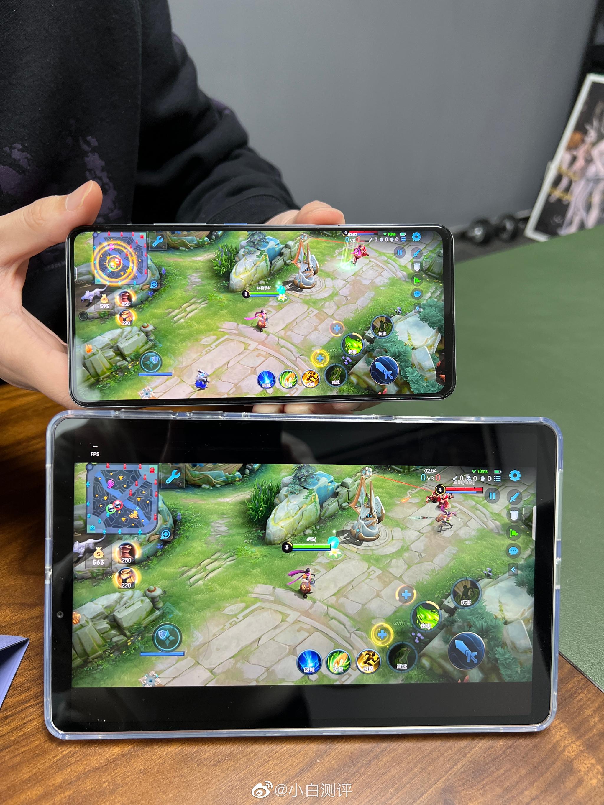 刚随手拍了一下平板目前打王者的视野情况