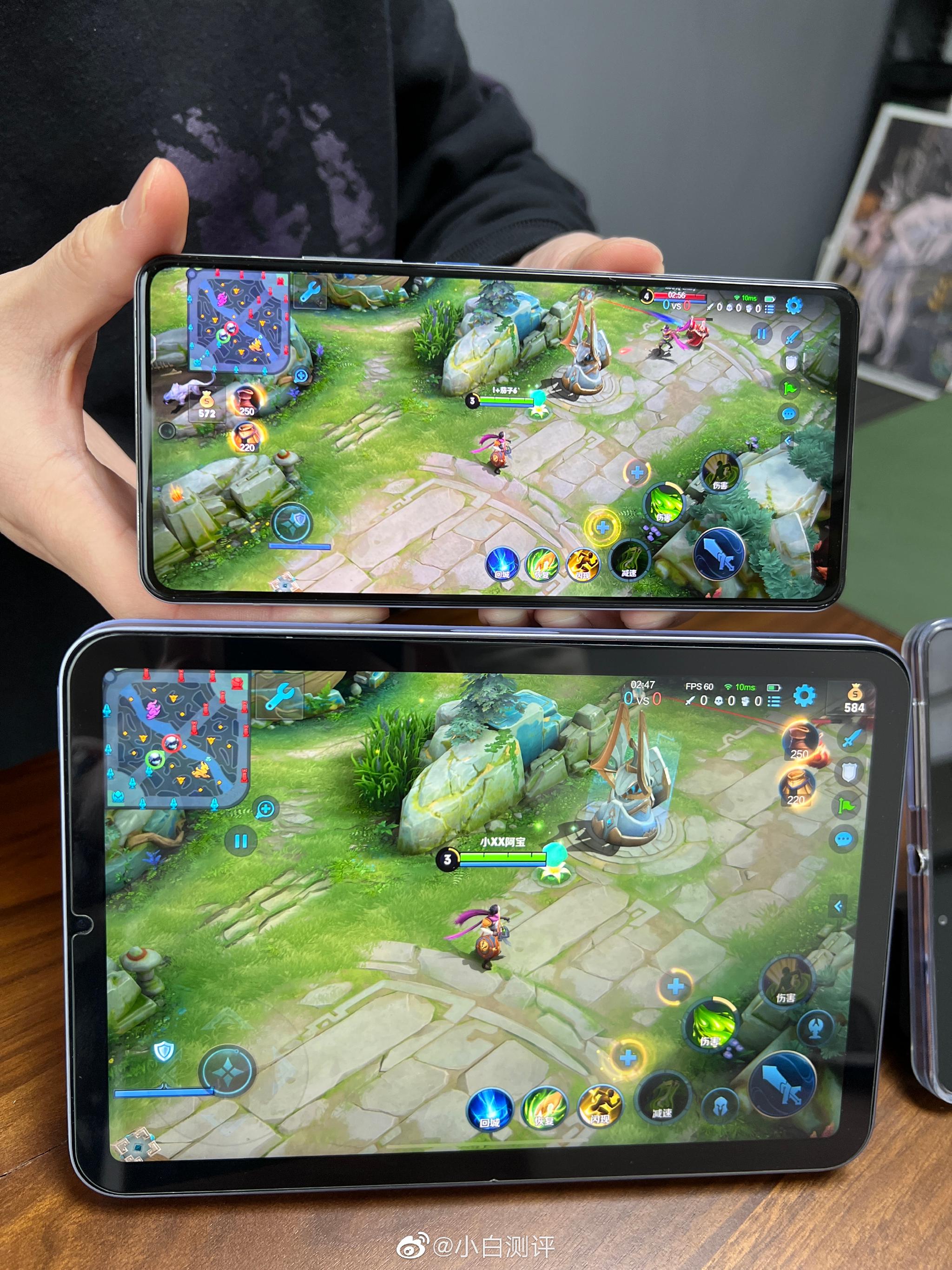 刚随手拍了一下平板目前打王者的视野情况