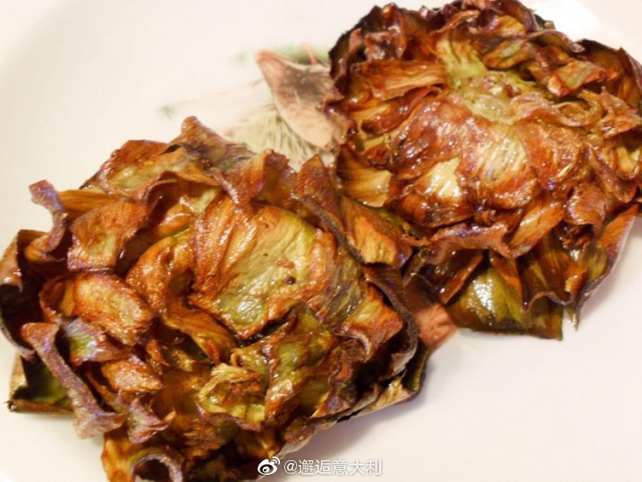 炸洋蓟(carciofi alla giudia)是犹太风格的洋蓟做法