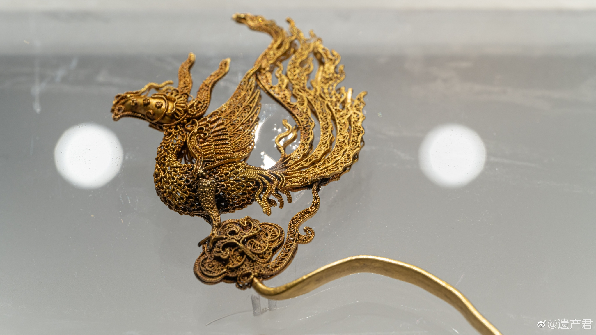 徽州历史博物馆藏· 明代累丝金凤簪