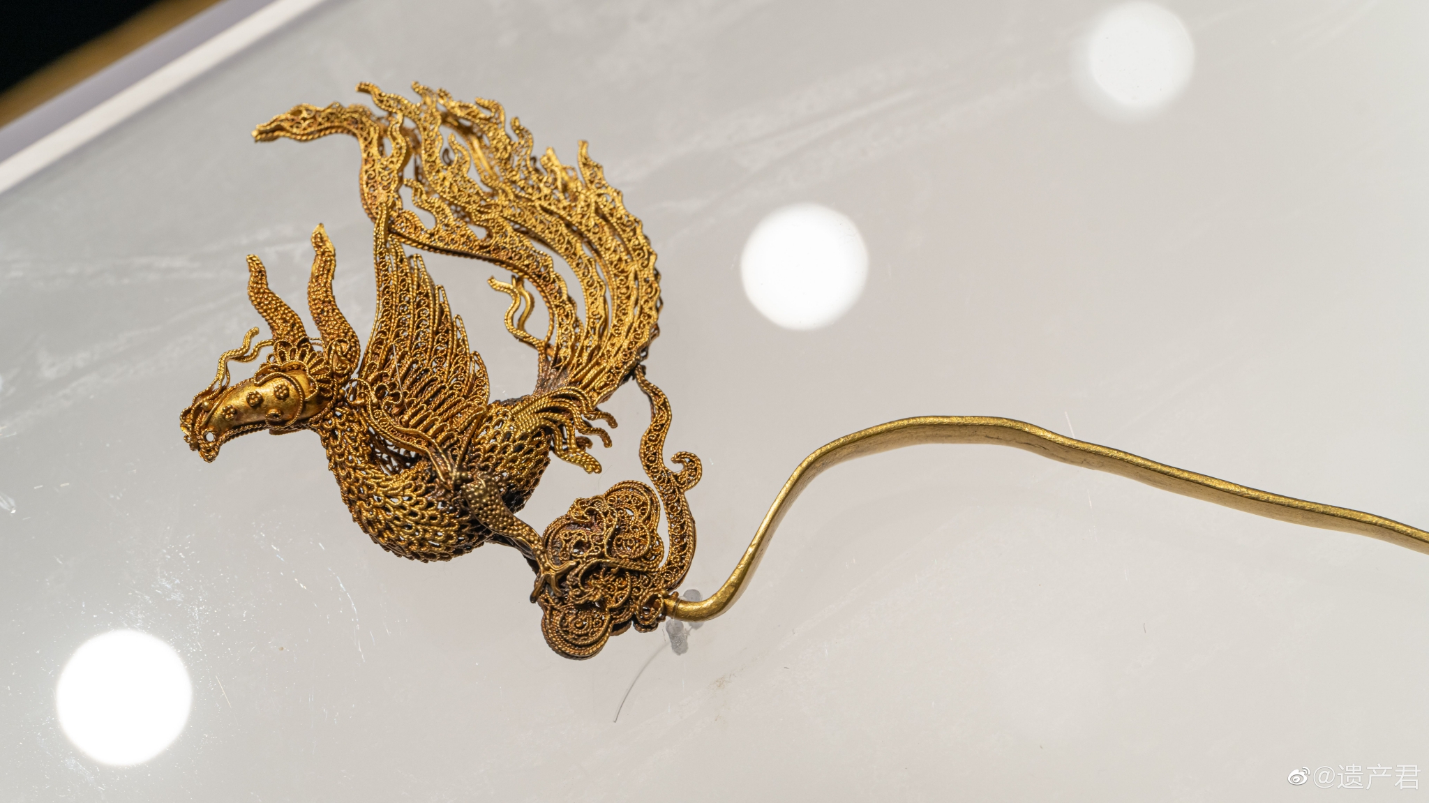 徽州历史博物馆藏· 明代累丝金凤簪