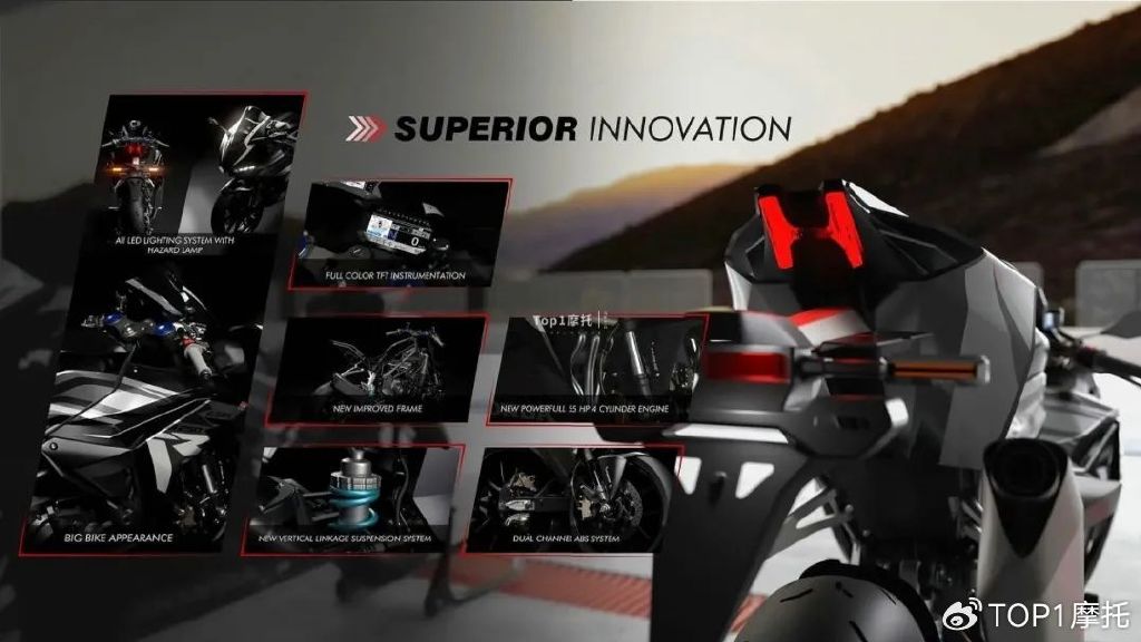 最大马力55匹疑似本田cbr250rrr四缸仿赛宣传图册曝光