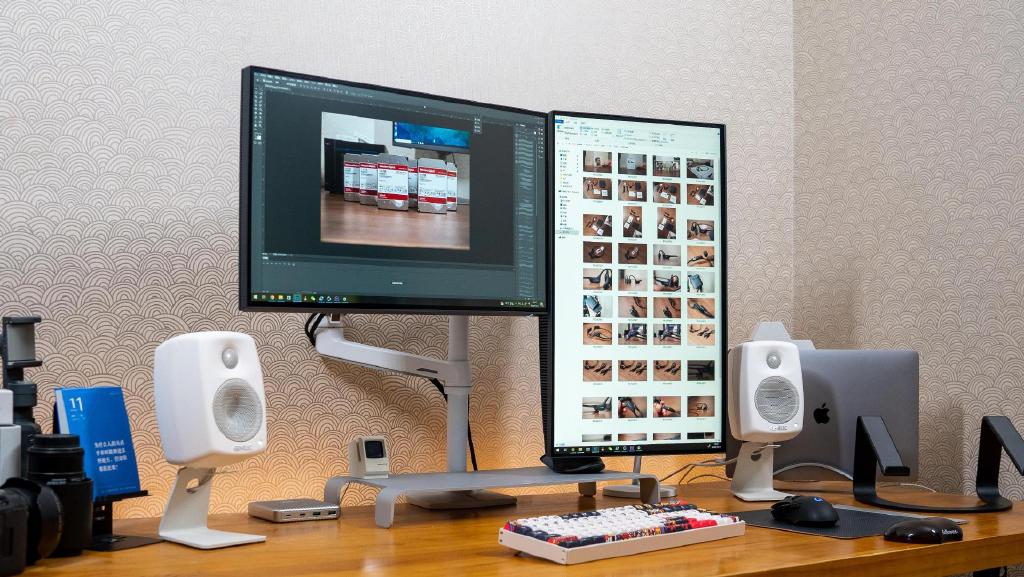 双十一桌面推荐:两台显示器如何摆放才能实现生产力最优解?__财经头条