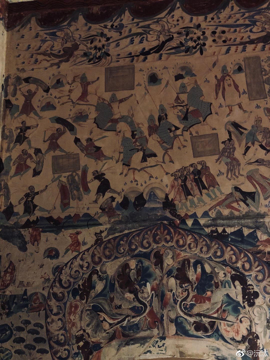 著名的五百强盗成佛图 莫高窟第285窟,西魏文帝元宝炬大统四年.