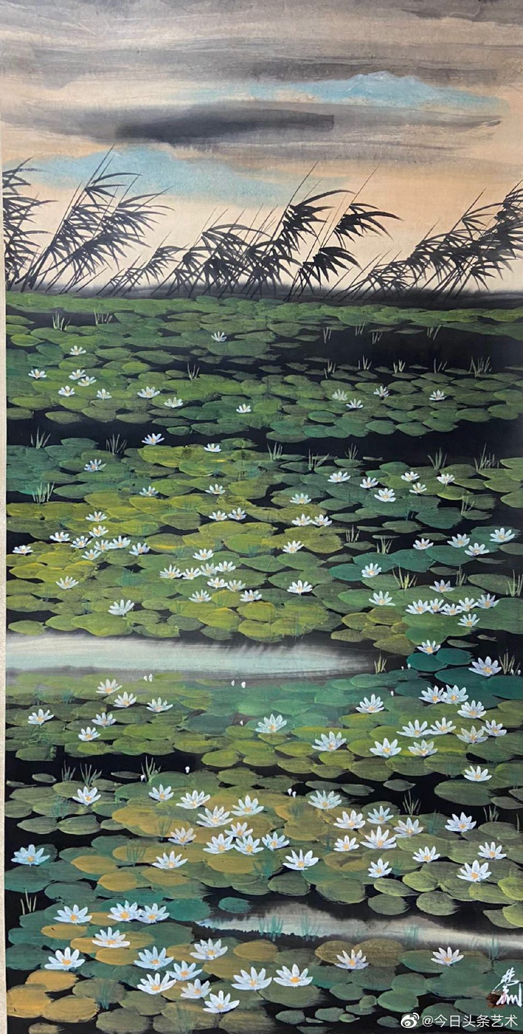 画家林风眠《荷花》_高清图集_新浪网