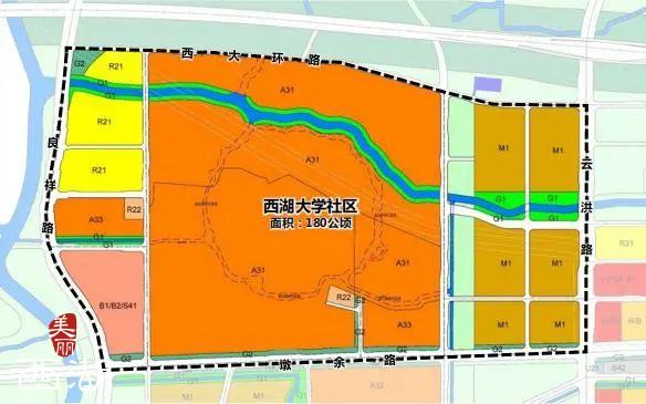 杭州云谷规划区域图图片