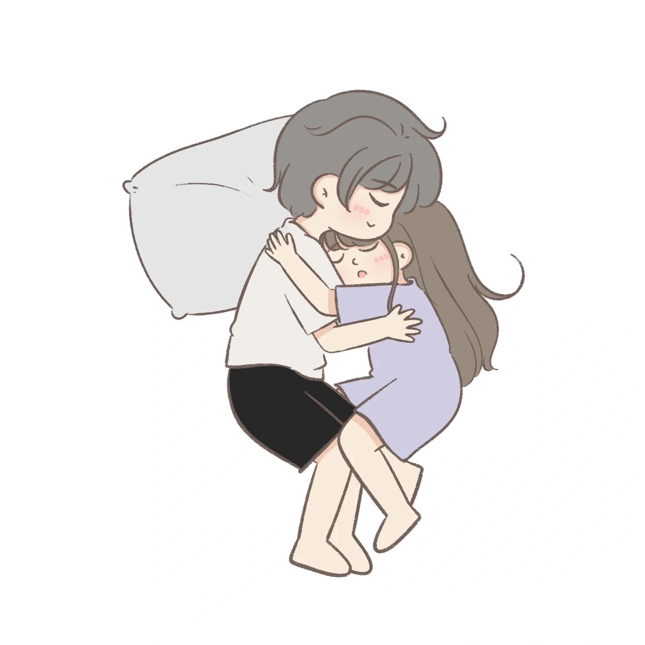 情侣睡觉的姿势,你们属于哪一种呢?