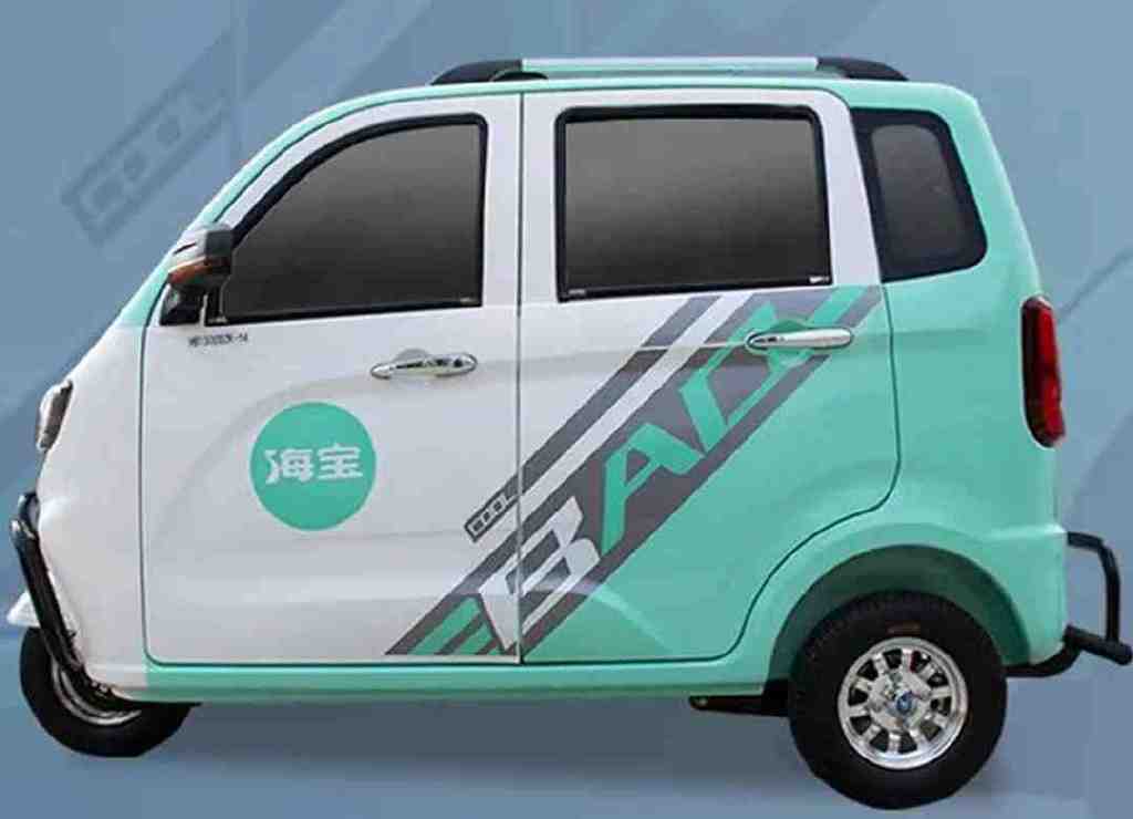 海宝星云全封闭电动三轮车测评五门三座设计动力足续航远