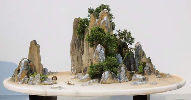 家庭版制作"小型山石盆景教程",新手也能做出来