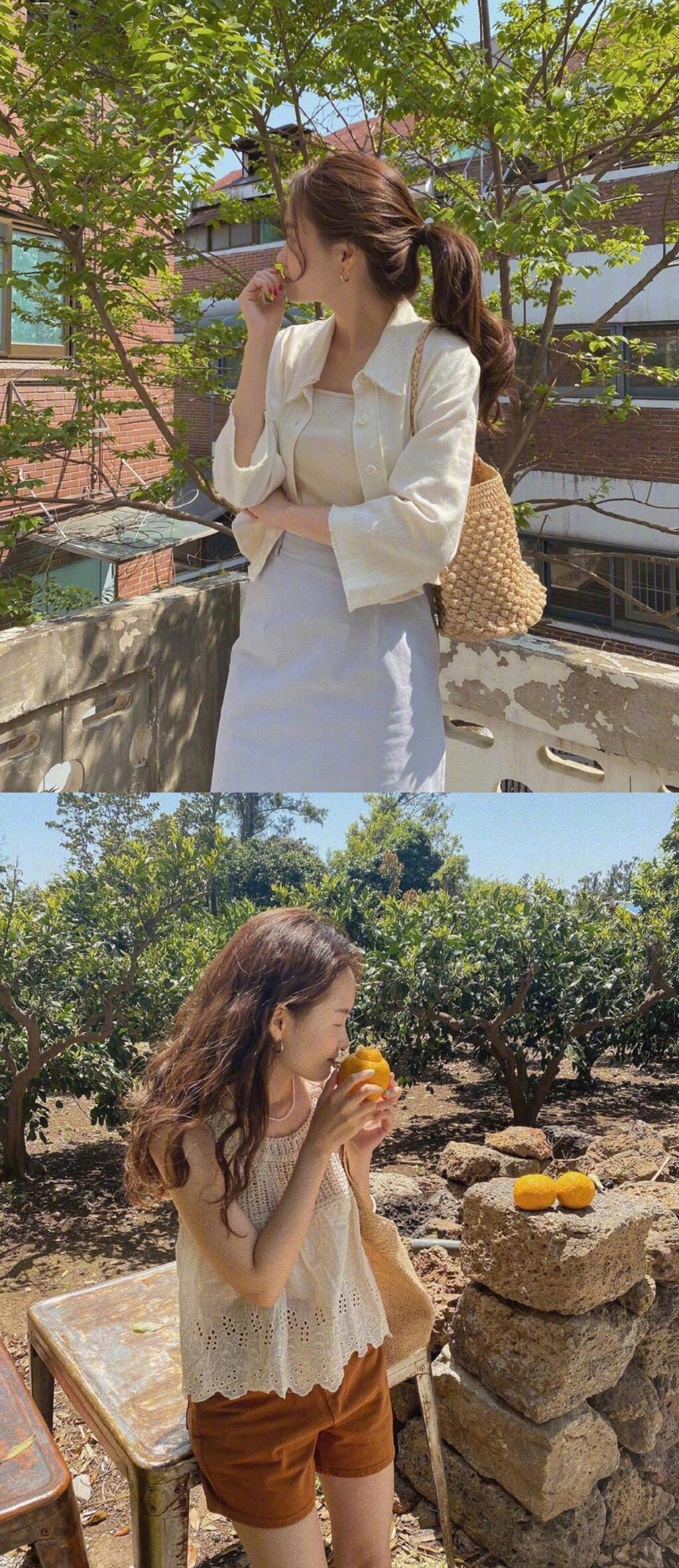 气质欧尼的夏日旅行穿搭合集,喜欢浅色系的简约干净清新