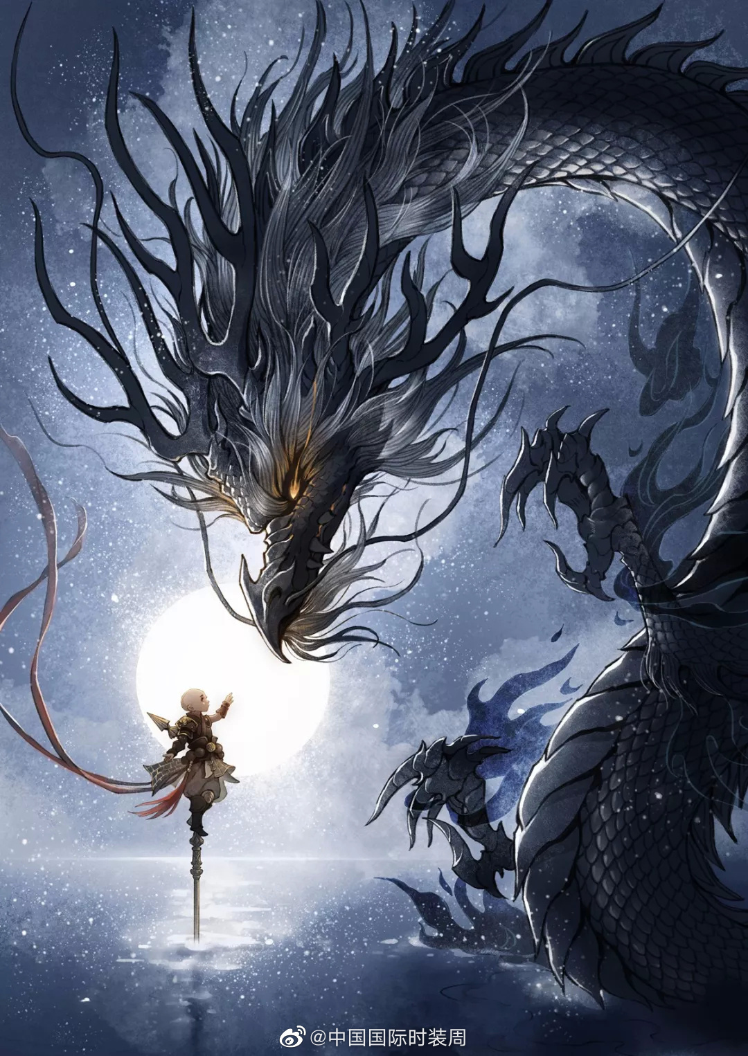 插画师古戈力作品,仙气十足.