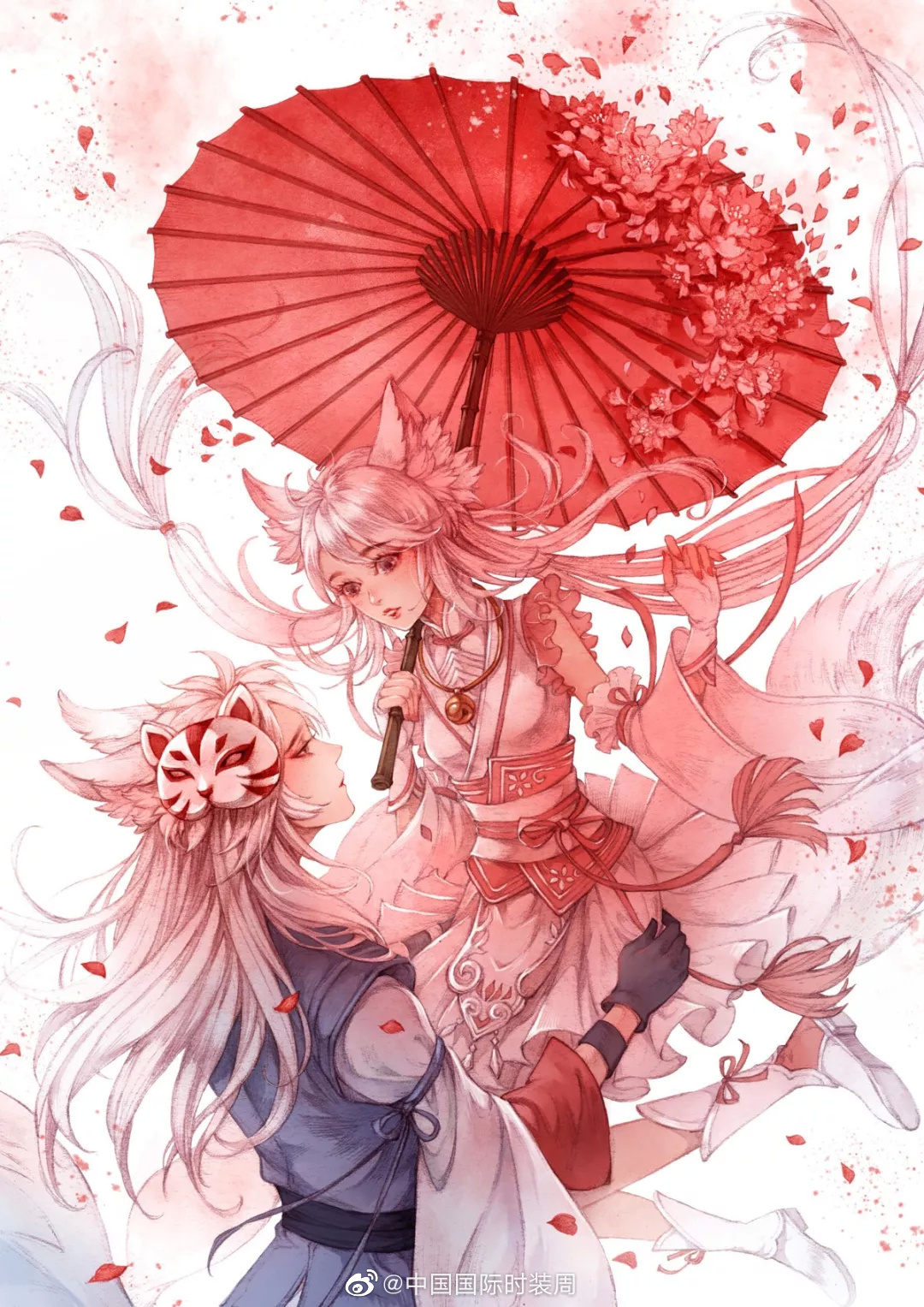 插画师古戈力作品,仙气十足.