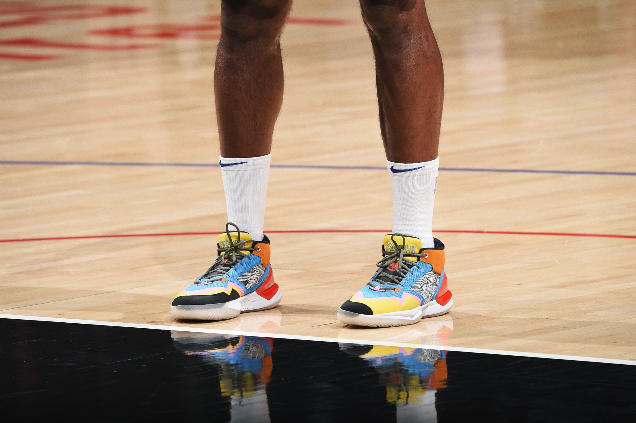 今日nba球员球鞋上脚精选 伦纳德 new balance kawhi 1 哈登……_高清