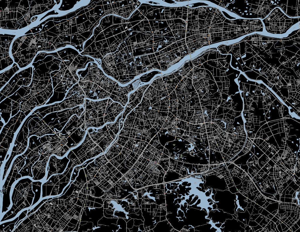 中国城市肌理分析图底图_高清图集_新浪网