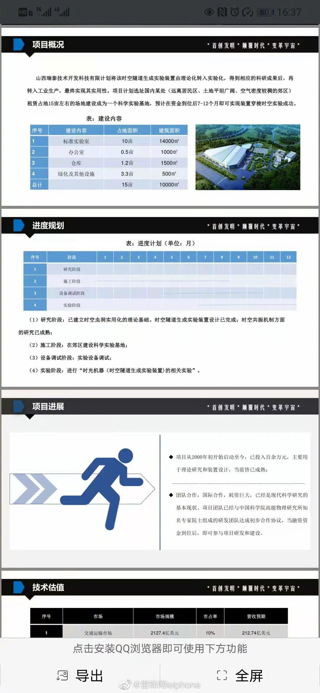 时空隧道生成器实验装置商业计划书 财经头条