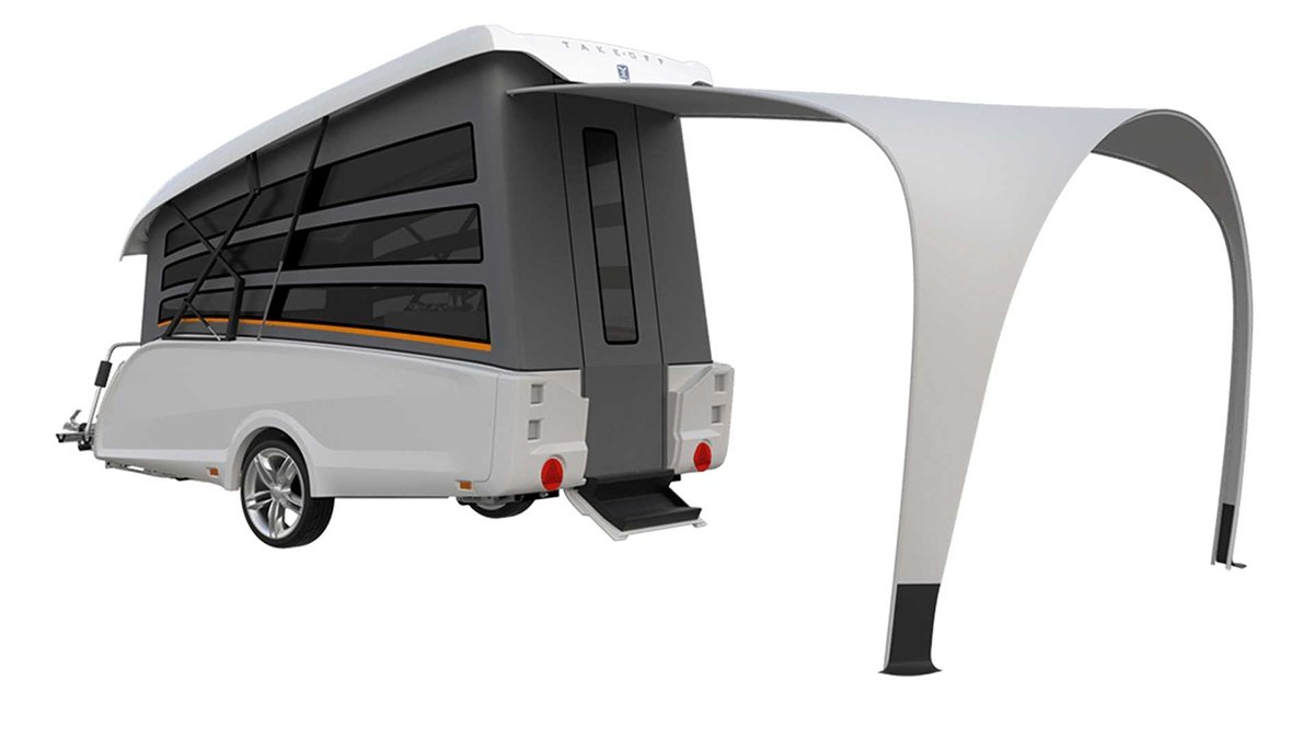 折叠房车见过么?比轿车还低,拓展之后竟可以睡5人