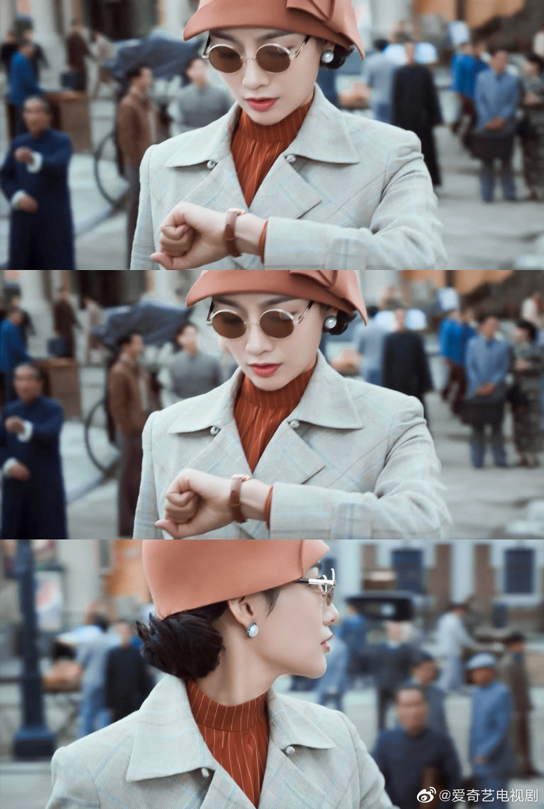 演员@付美 近日在热播剧《瞄准》中饰演百变女杀手单棱_高清图集_新浪