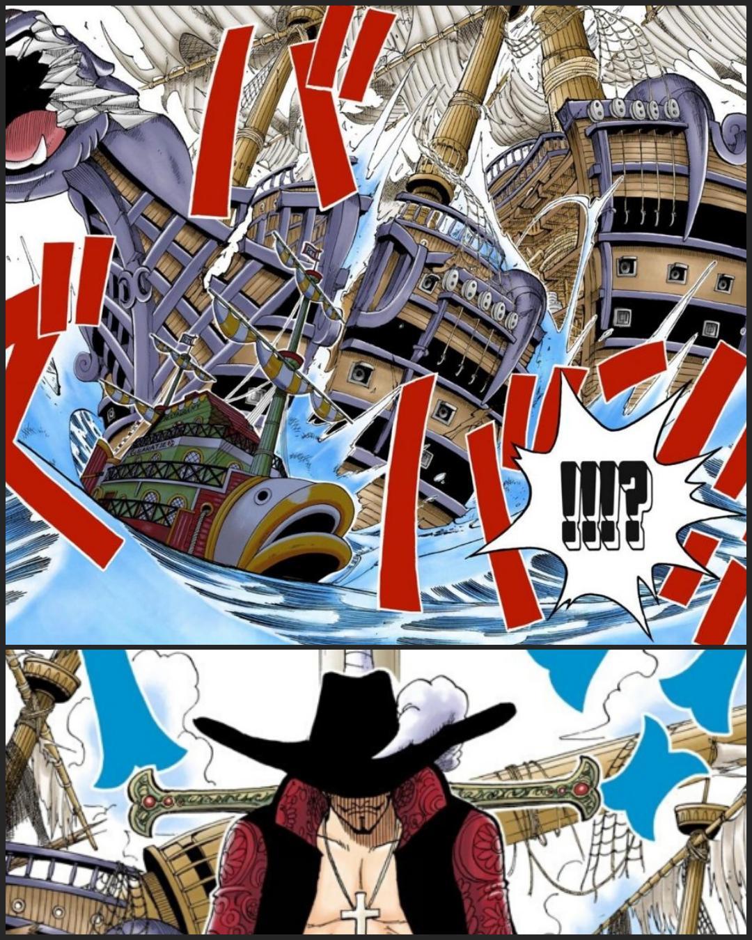 海贼王连载来的三次砍船~鹰眼,索隆和传次郎(狂死郎)~ 【来自mana】