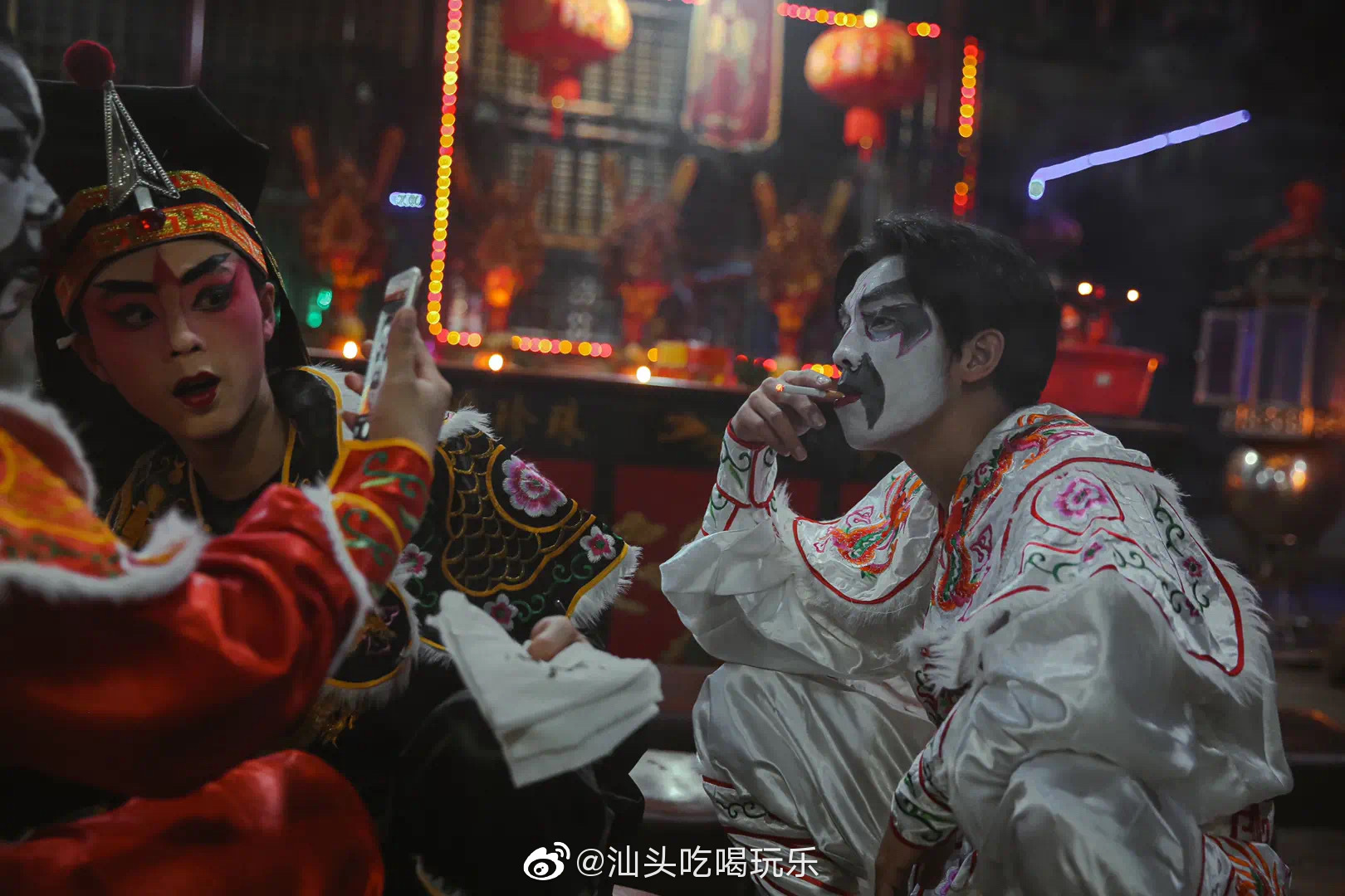 潮汕英歌舞“脸谱”。__财经头条