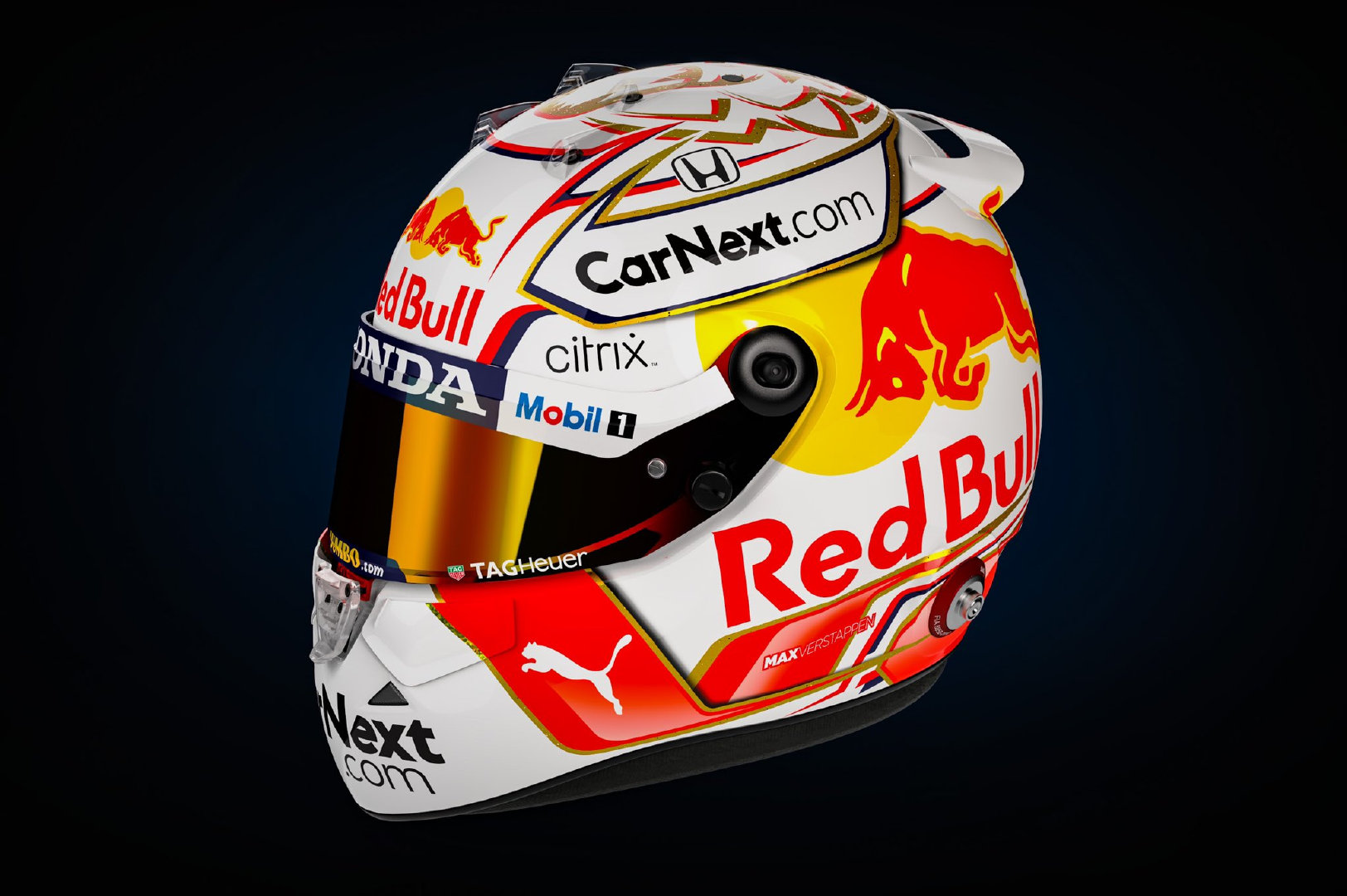 维斯塔潘的2021赛季头盔涂装_高清图集_新浪网
