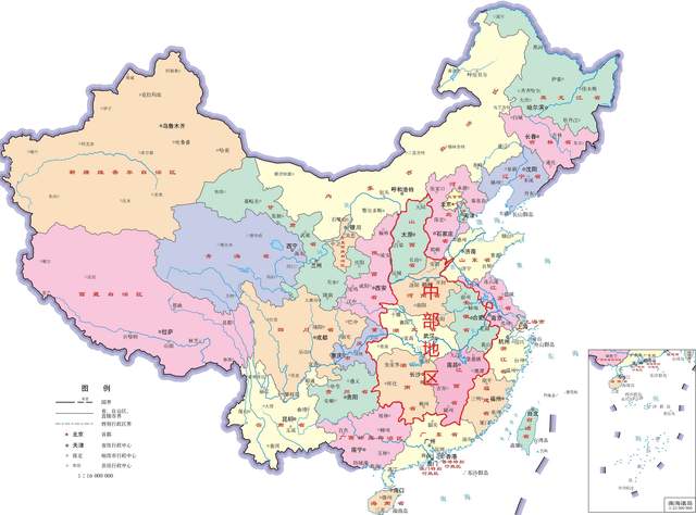 我国四大地区中的“中部地区”，是由哪六个省级行政区来组成？|常住人口|四大|季风气候_新浪新闻