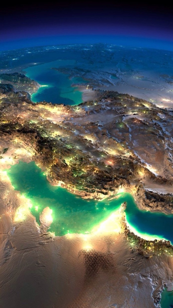 nasa航拍到的地球各地夜景夜光璀璨能认出都是哪里吗