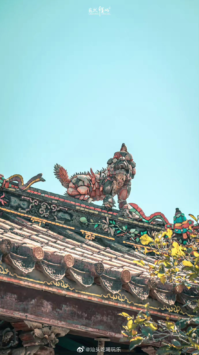 潮汕祠堂厝顶住着神仙摄影