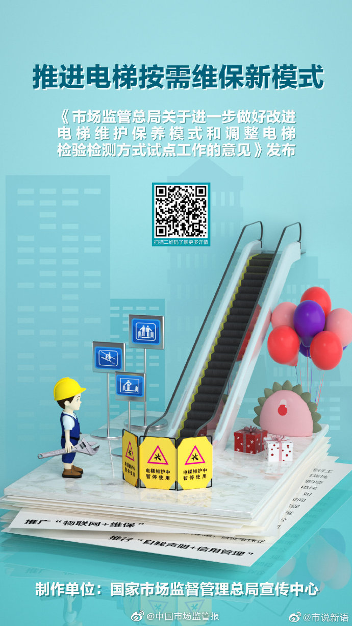 海报 |《市场监管总局关于进一步做好改进 电梯 维护保养