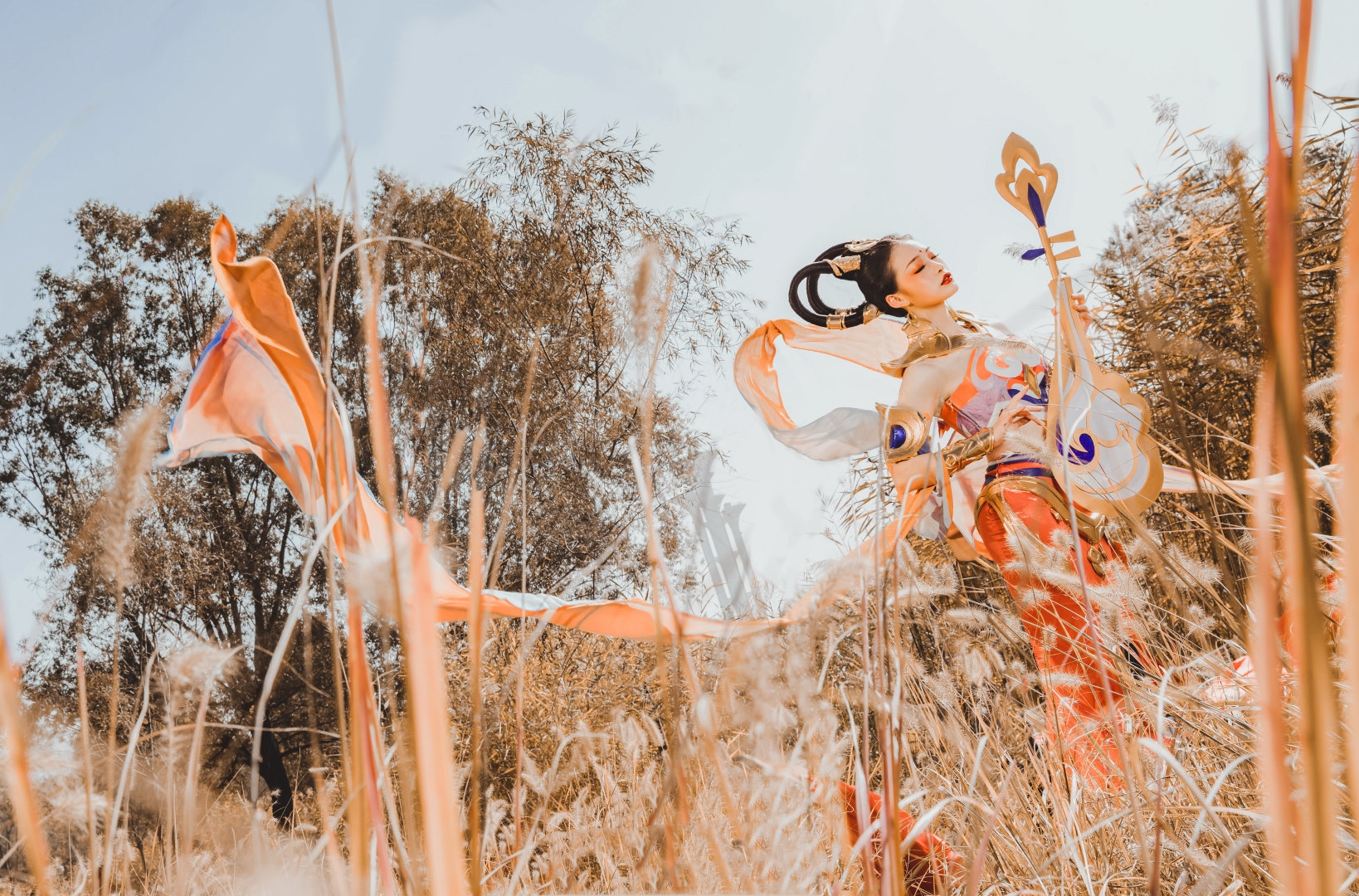 仙女下凡了?遇见飞天杨玉环cos