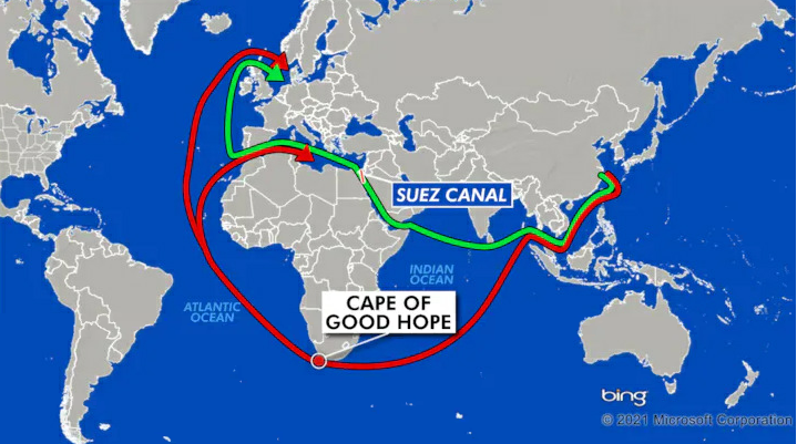 苏伊士运河被船堵竟然也有人赖中国