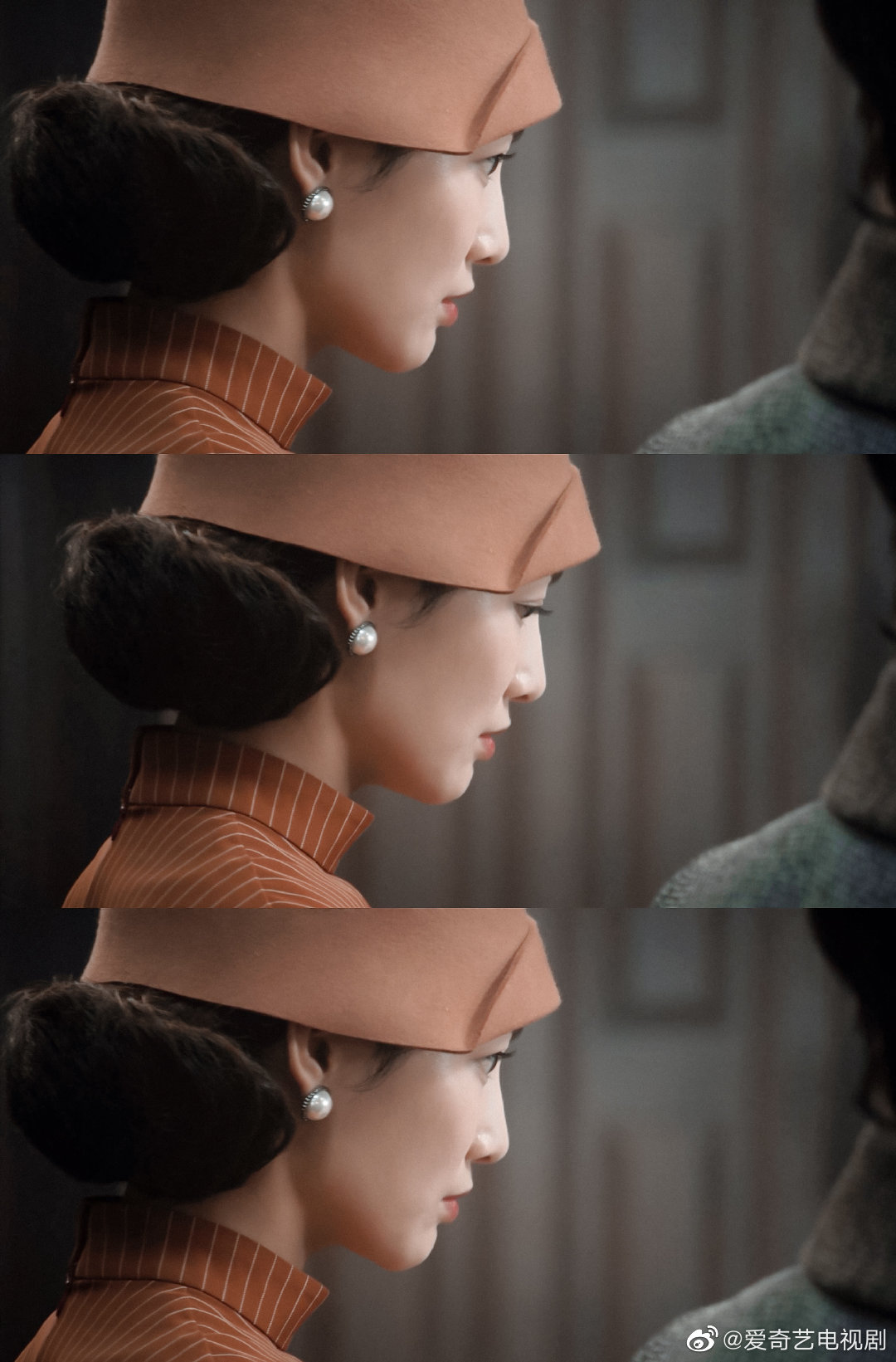 演员@付美 近日在热播剧《瞄准》中饰演百变女杀手单棱