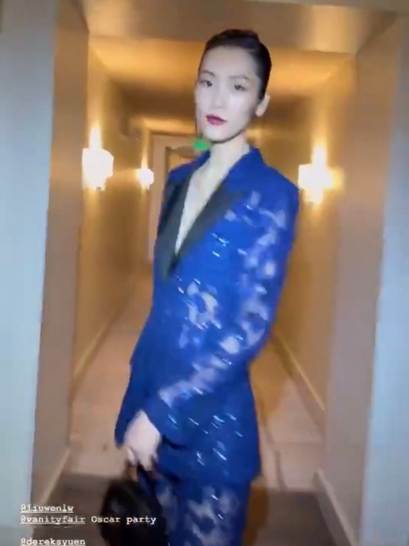 刘雯出席名利场奥斯卡派对！这次造型气场鲨疯了！大表姐好美__财经头条