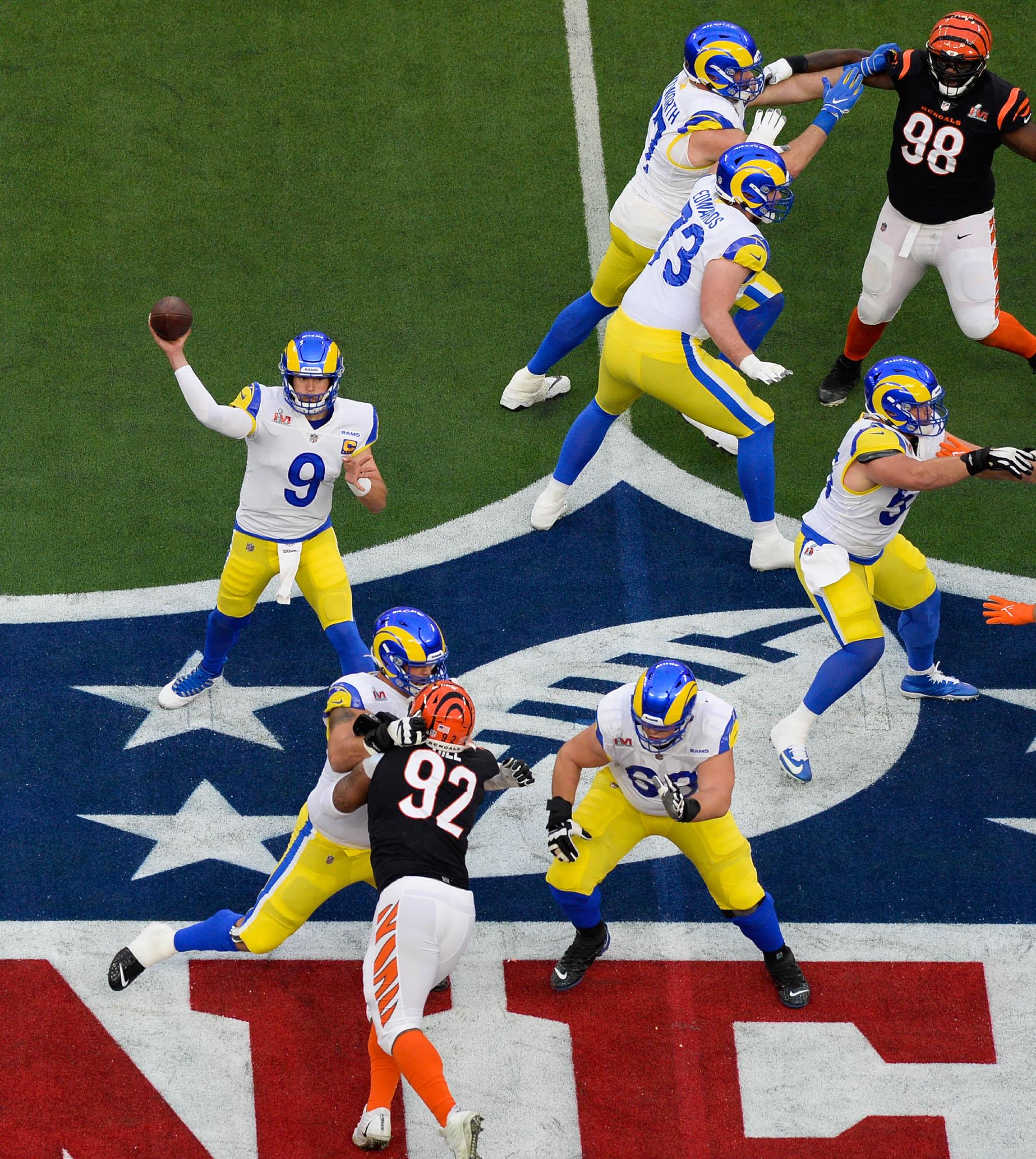 体育橄榄球超级碗洛杉矶公羊队夺冠