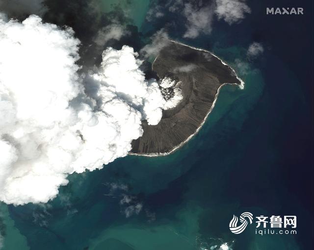 组图｜卫星图看汤加火山喷发前后对比休闲区蓝鸢梦想 - Www.slyday.coM