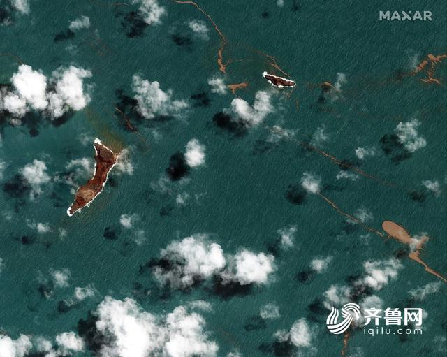 组图｜卫星图看汤加火山喷发前后对比休闲区蓝鸢梦想 - Www.slyday.coM