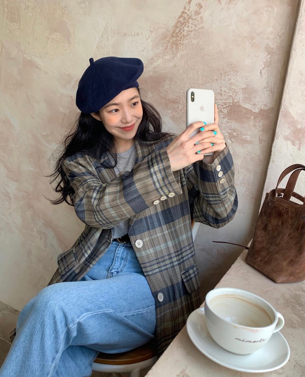 韩国ins博主春季温油穿搭分享