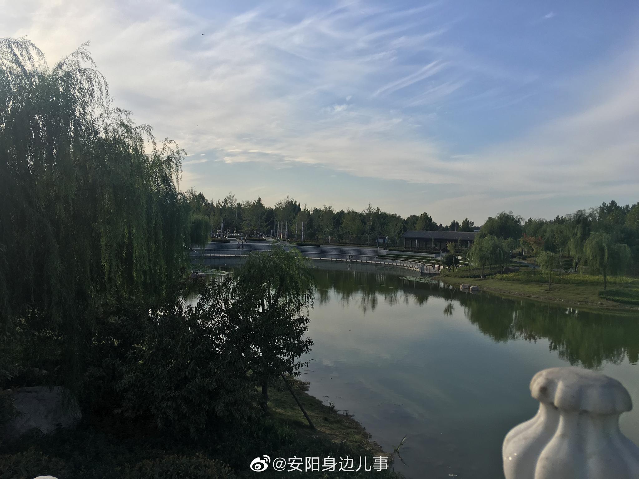 游览安阳市西部的龙安公园